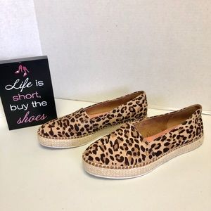 Dr. Scholls Leopard Print Espadrille Loafers Size 9.5